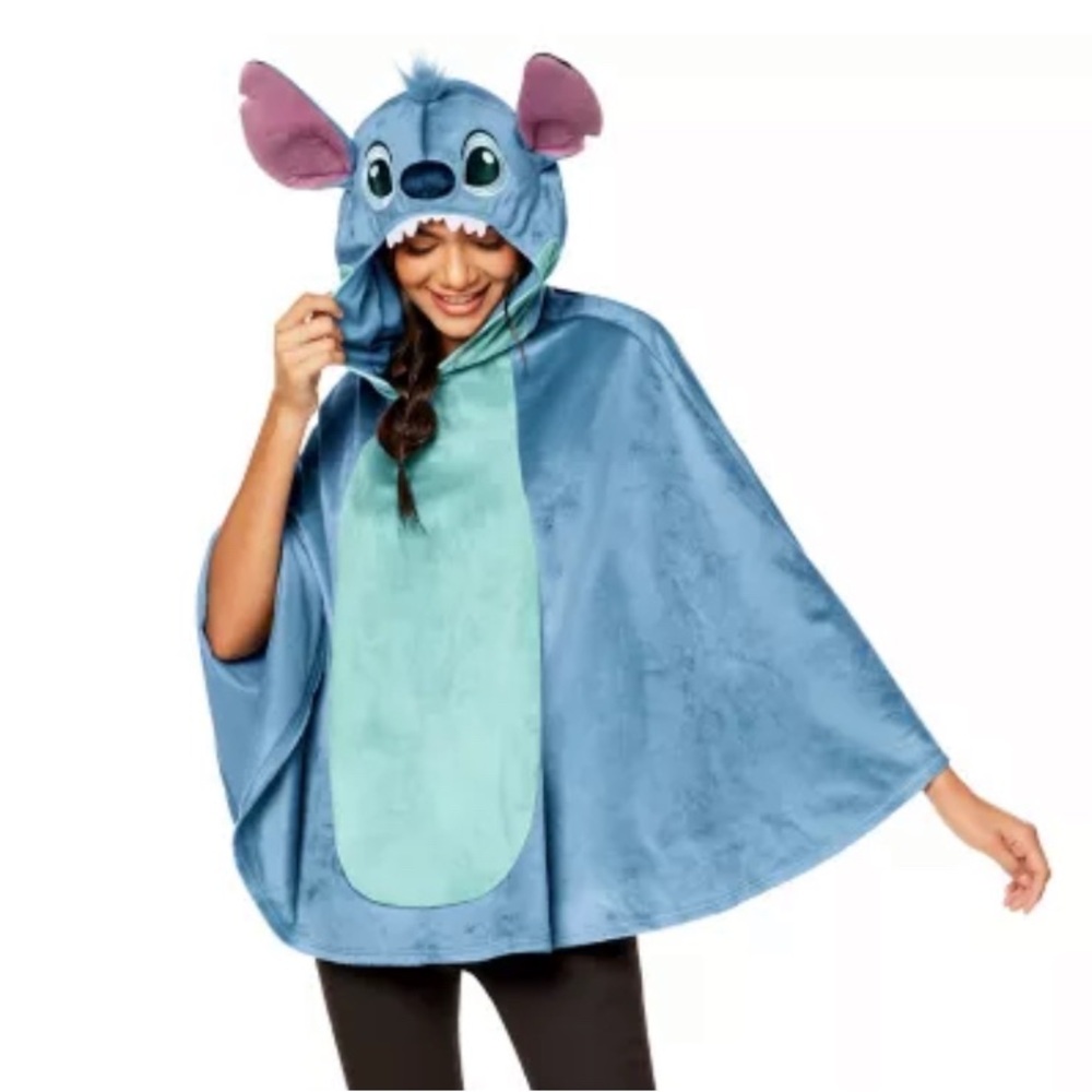 Disney Blue Stitch Hooded Cape Costume